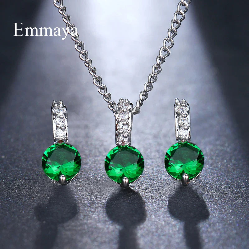 Luxury Pearl Bridal Jewelry Sets for Women Fashion Cubic Zirconia Earrings Necklace Wedding Accessories-Dollar Bargains Online Shopping Australia