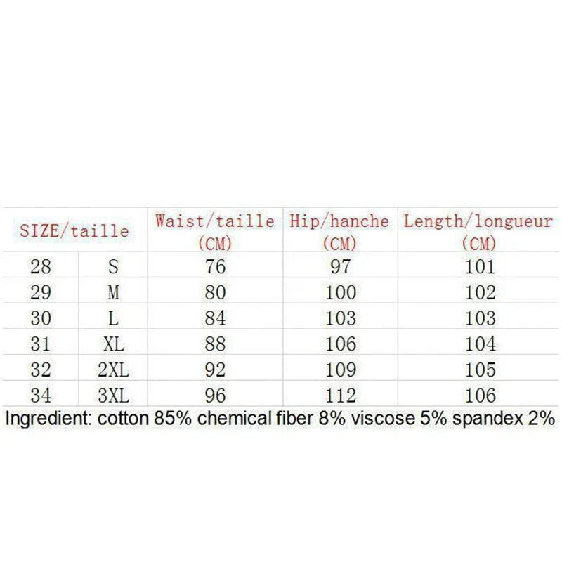 Plus Size Straight Jeans Man Pants Spring Summer Boyfriend Jeans Streetwear Skinny Zips-Dollar Bargains Online Shopping Australia