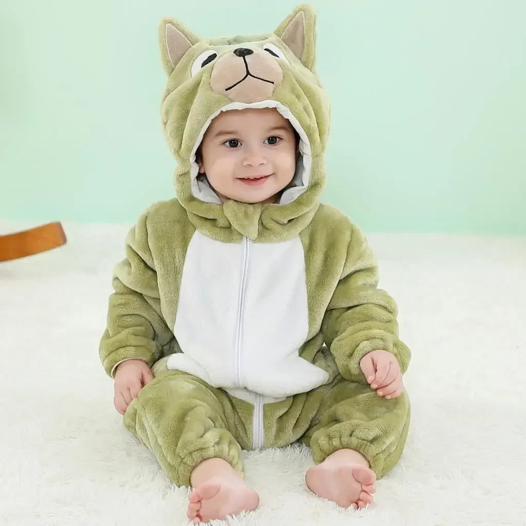 Baby Rompers Winter Kigurumi Lion Costume For Girls Boys Toddler Animal Jumpsuit Infant Clothes Pyjamas Kids Overalls Ropa Bebes-Dollar Bargains Online Shopping Australia