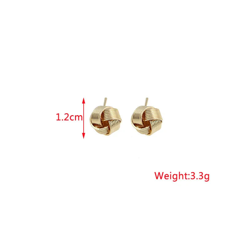 Twist Stud Earrings Gold Color Metal Women Earrings Rotating Spiral Unusual Earrings for Ladies European Jewelry-Dollar Bargains Online Shopping Australia