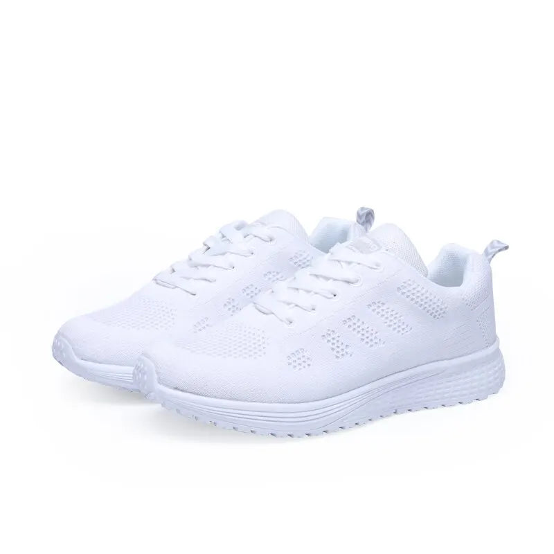 Women's Casual Flats Air Mesh Breathable Trainers Ladies Shoes Female Sneakers Women Basket