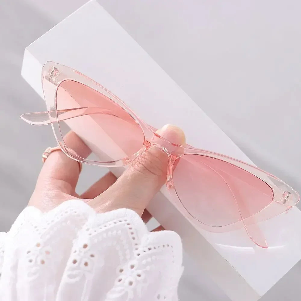 Fashion Women's Luxury Cat Eye Sunglasses Triangle Vintage Design UV400 Sun Glasses Unisex Classic Small Outdoor Goggle Shades-Dollar Bargains Online Shopping Australia