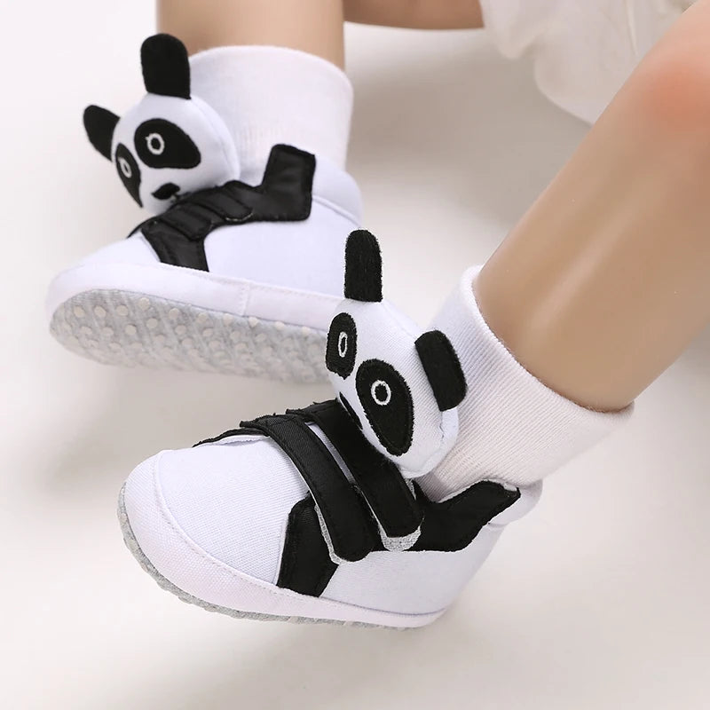 Classic Baby Shoe Boy Girl Baby Cute Animal Face Casual Flat Sneaker First Baby Ankle Boot Cotton Non-slip Warm Walking Shoes