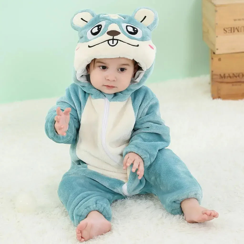 Baby Rompers Winter Kigurumi Lion Costume For Girls Boys Toddler Animal Jumpsuit Infant Clothes Pyjamas Kids Overalls Ropa Bebes-Dollar Bargains Online Shopping Australia