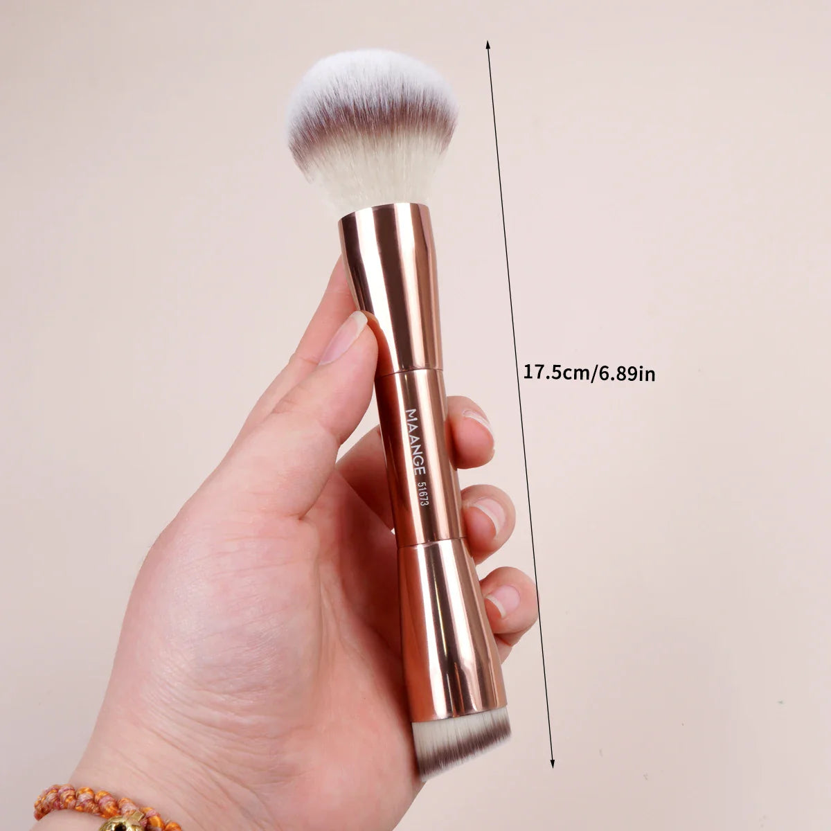 Foundation Makeup Brush Double Head Concealer Contour Brush for Liquid Soft Dense Hair Facial Cosmetic Makeup Tools-Dollar Bargains Online Shopping Australia