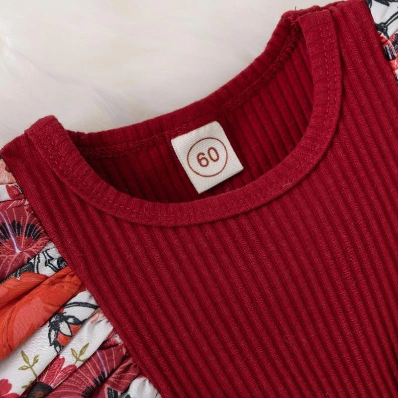 Summer Baby Girl Dress With Bowknot Striped Jumpsuit Cotton Dress For Newborn Floral Clothes Baby Crawling Clothes-Dollar Bargains Online Shopping Australia