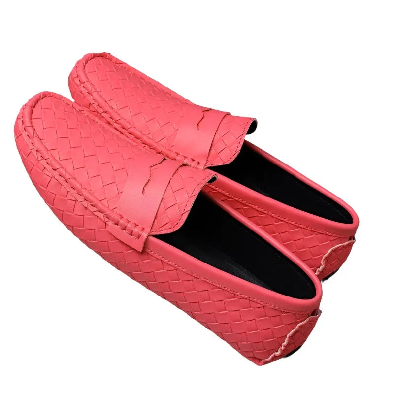 Loafers Men Handmade Moccasins Men Flats Casual Leather Shoes Comfy Loafers Shoes-Dollar Bargains Online Shopping Australia
