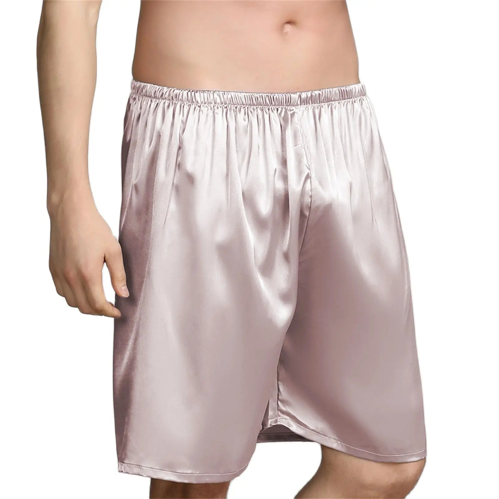 Men Casual Home Nightwear Satin Pajamas Shorts Pyjamas Sleep Bottoms Boxers Short Pants Lounge Homewear-Dollar Bargains Online Shopping Australia