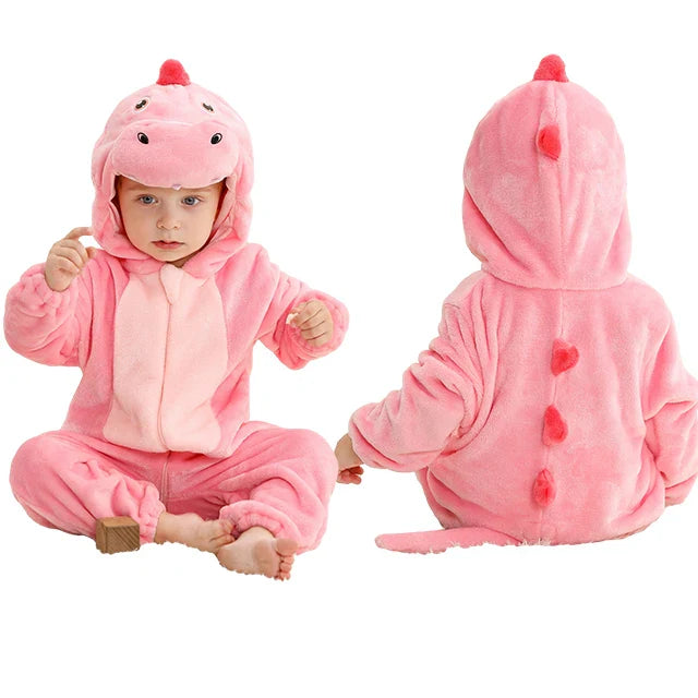 Halloween Baby Rompers Winter Hooded Flannel Toddler Infant Clothes Overall Bodysuits Jumpsuit Costume-Dollar Bargains Online Shopping Australia