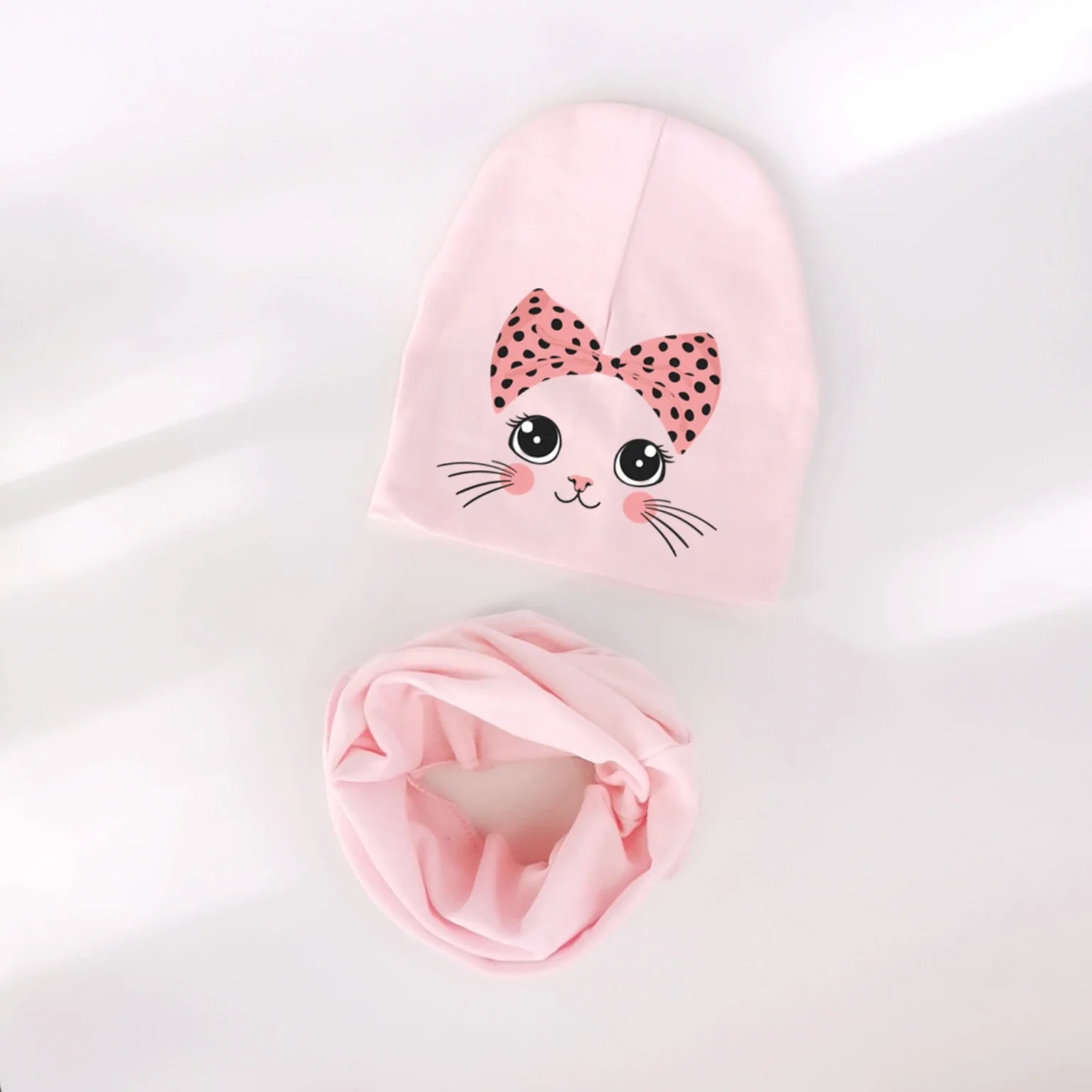 cartoon animal kitty kitten cat Baby Hat Girl Boy Beanie Cap Children Hat Toddler Kids Hat Scarf Collars-Dollar Bargains Online Shopping Australia