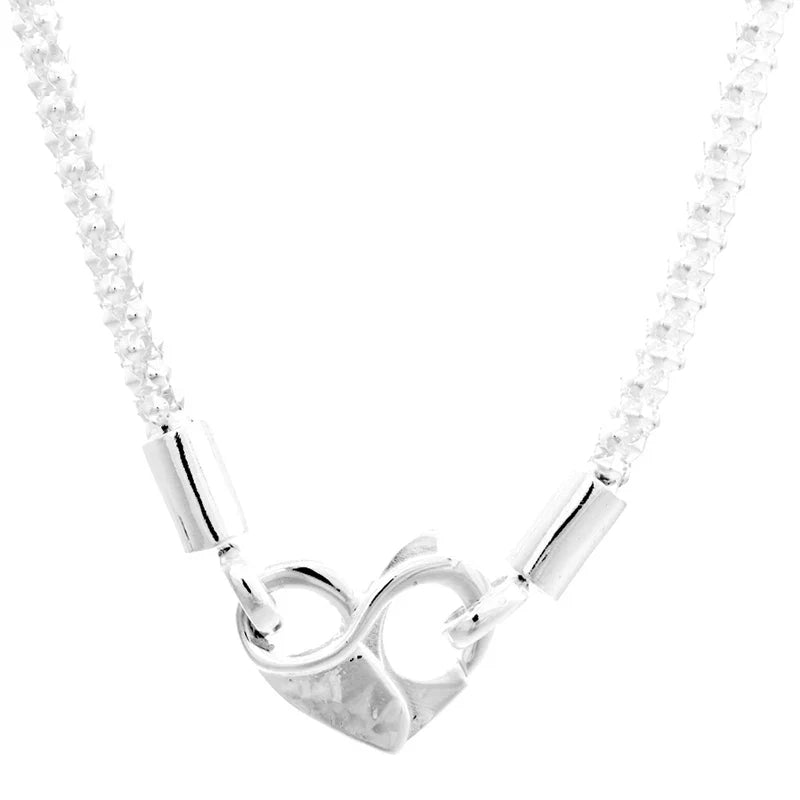 Timeless Elegance Elevated Heart Mum Infinity Heart Loved Script Necklace 925 Sterling Silver Necklace For Women Gift Jewelry-Dollar Bargains Online Shopping Australia