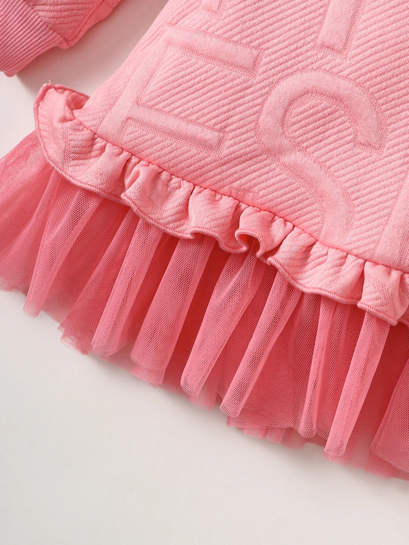 Children Girl Embossed Letter Long Skirt Winter Long Sleeve Dress with Satchel Princess Dress Birthday Party Outfit-Dollar Bargains Online Shopping Australia