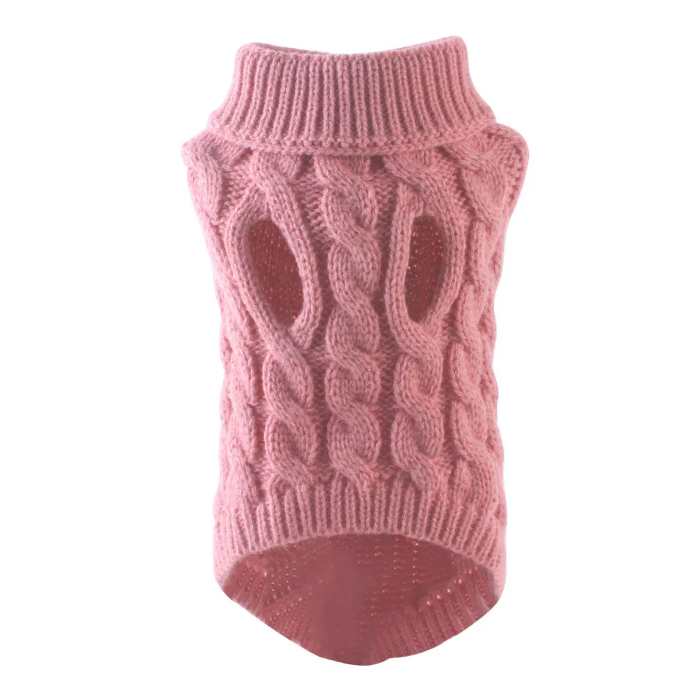 Puppy Dog Sweaters for Small Medium Dogs Cats Clothes Winter Warm Pet Turtleneck Chihuahua Vest Soft Yorkie Coat Teddy Jacket-Dollar Bargains Online Shopping Australia