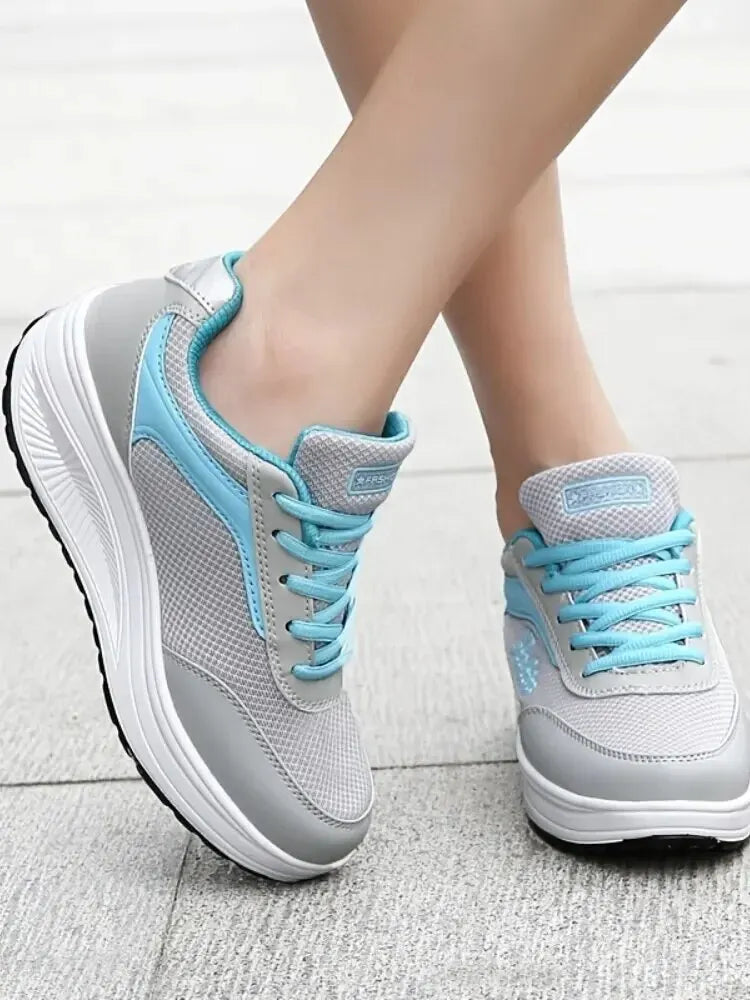 Women Sneakers Shoes Fashion Women Flats Walking Platform Plus Size