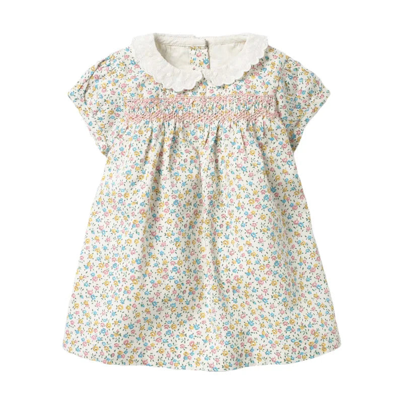 Baby Girls Casual Clothes Cotton Lovely Kids Summer Dress for Toddler Infant Children 2 to 7 years-Dollar Bargains Online Shopping Australia