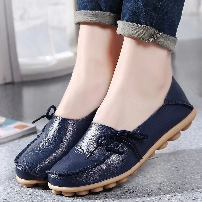 Shoes Women Moccasins Flats Woman Loafers Genuine Leather Female Shoes Slip On Ballet Nurse-Dollar Bargains Online Shopping Australia