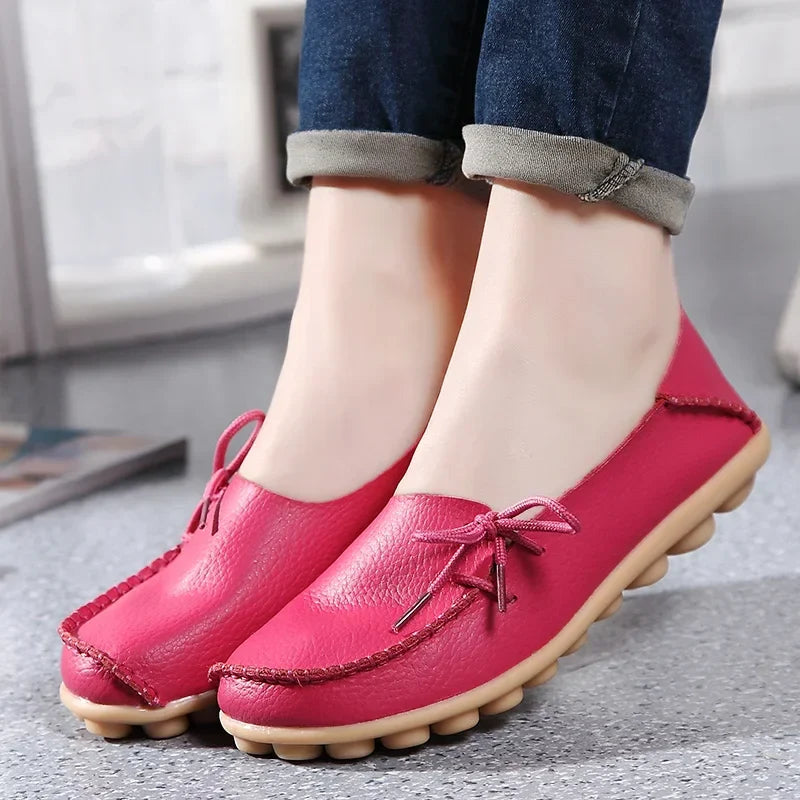 Shoes for Women Moccasins Flats Woman Loafers Genuine Leather Female Shoes Slip On Ballet Nurse Women's Shoes-Dollar Bargains Online Shopping Australia