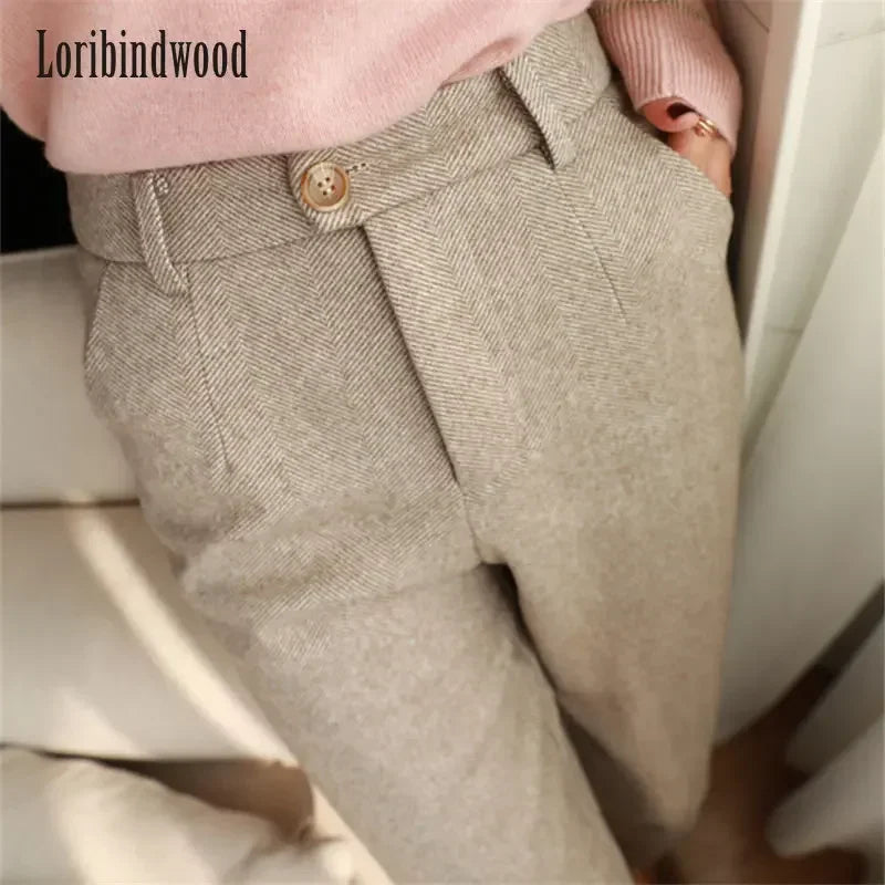 Pants Women's Harem Pencil Pants High Waisted Casual Suit Pants Office Lady Women Trousers