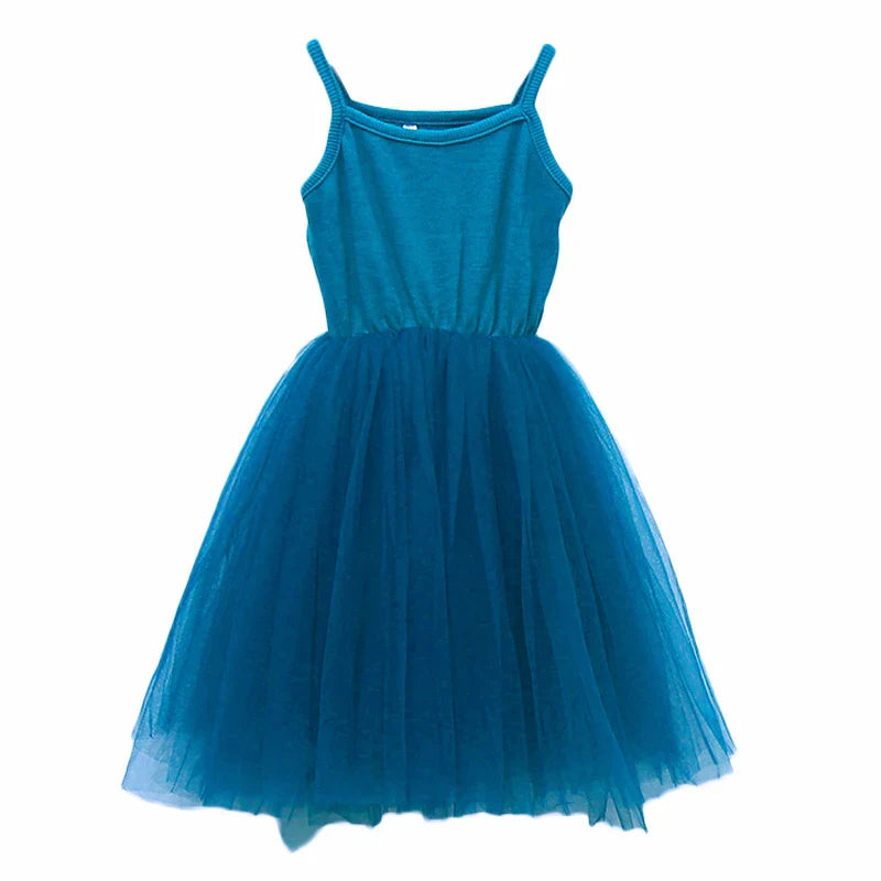Baby Girls Cotton Tutu Dress Toddler Party Tulle Sundress Infant Princess Sleeveles Dresses Children Kids Sundress Clothing-Dollar Bargains Online Shopping Australia