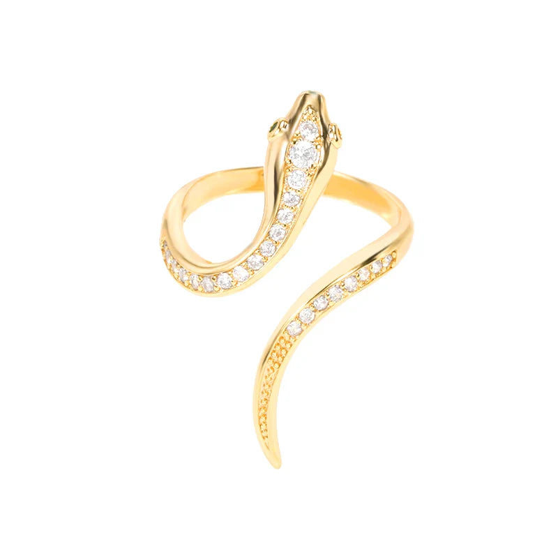 Rings for Women Gold Color Couple Jewelry Aesthetic Adjustable Punk Embossed Hollow Wide Ring-Dollar Bargains Online Shopping Australia