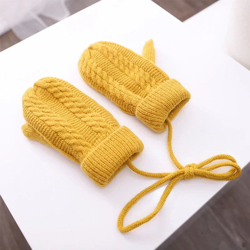 3PCS Baby Winter Hat Scarf Glove Children Hat Knitted Caps Windproof Kids Ear Protection Hat for Boys Girls Outdoor Infant Stuff-Dollar Bargains Online Shopping Australia