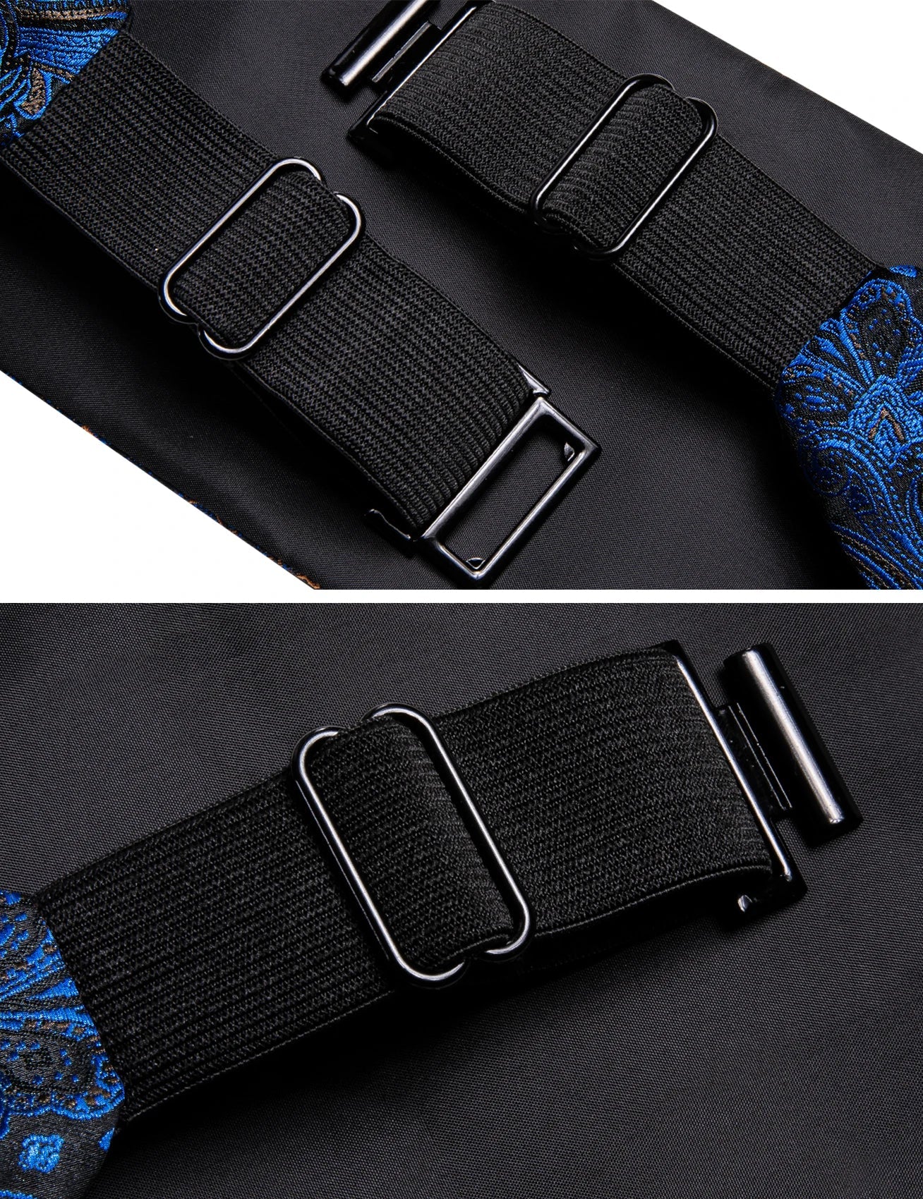 Cummerbund Men Silk Bowtie Pocket Square Cufflinks Sets Classic Paisley Male Accessories Wedding Party