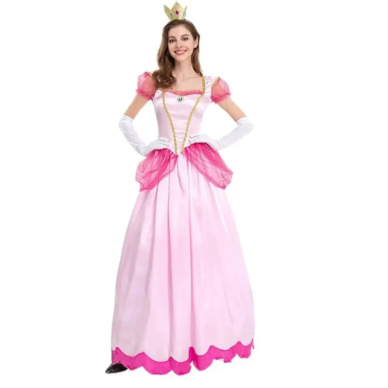 Princess Dress Palace Party Queen Skirt Pink Anime Halloween Costumes for Women-Dollar Bargains Online Shopping Australia