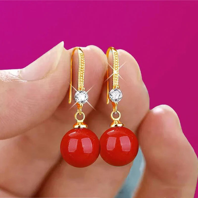 Exquisite Fashion Silver Color Water Imitation Pearls Drop Earrings for Women Shiny-Dollar Bargains Online Shopping Australia