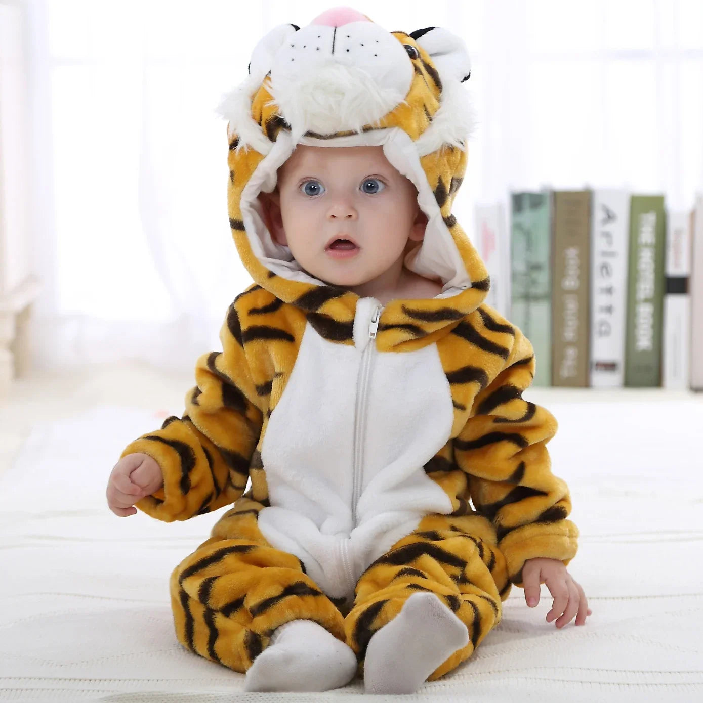 Baby Rompers Winter Kigurumi Lion Costume For Girls Boys Toddler Animal Jumpsuit Infant Clothes Pyjamas Kids Overalls Ropa Bebes-Dollar Bargains Online Shopping Australia