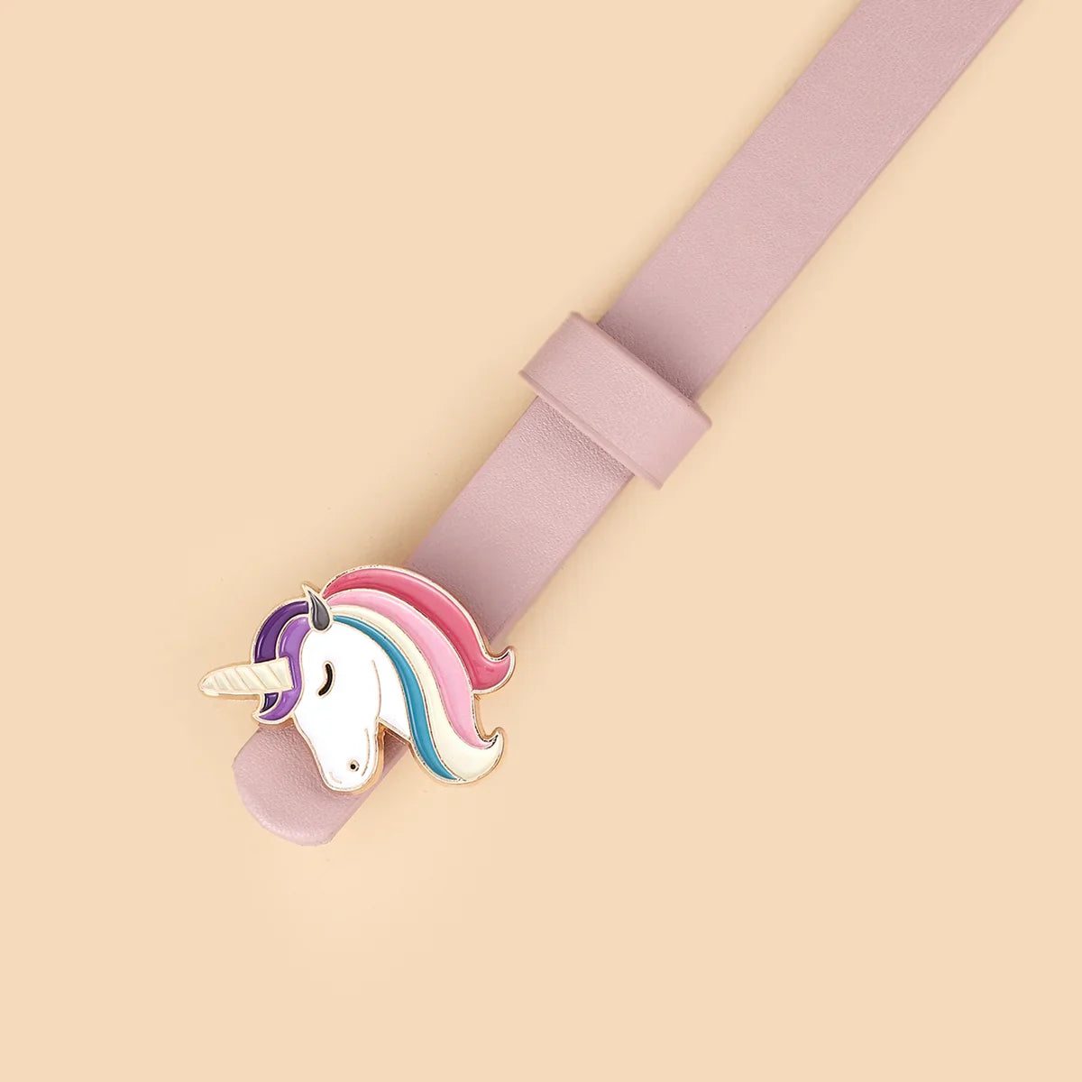Unicorn Pony Buckle Thin Belt for Boys and Girls Universal for Kids-Dollar Bargains Online Shopping Australia
