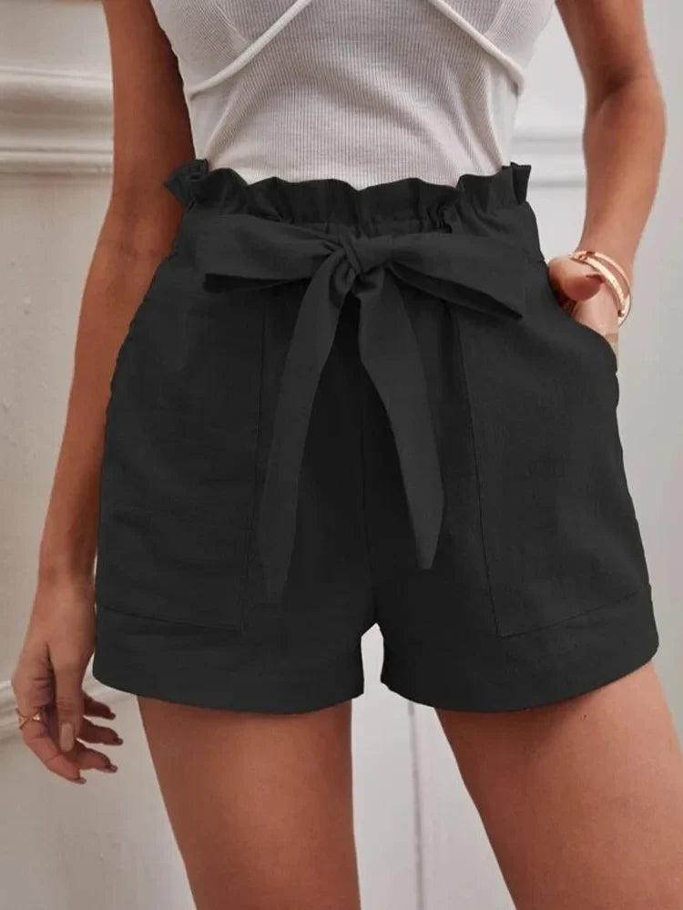Shorts Women Pocket Drawstring Casual short Pants Summer Daily Pants-Dollar Bargains Online Shopping Australia