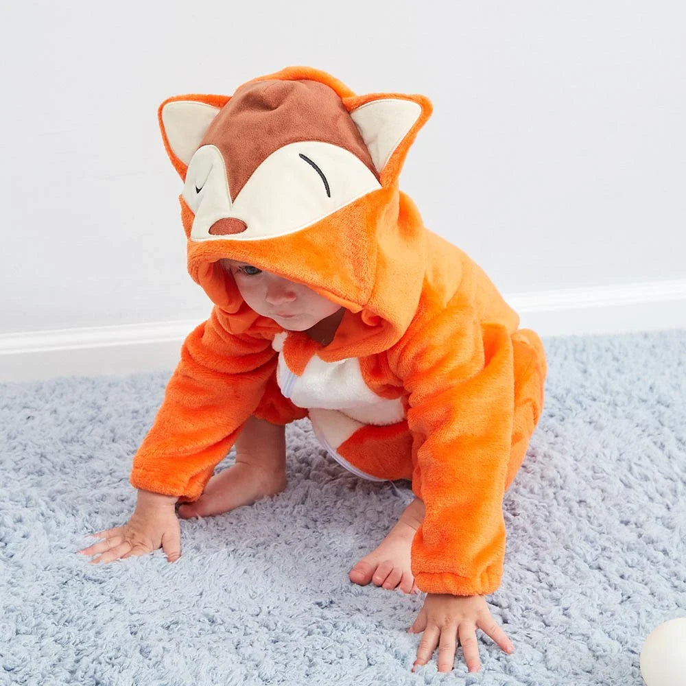 Baby Rompers Winter Kigurumi Lion Costume For Girls Boys Toddler Animal Jumpsuit Infant Clothes Pyjamas Kids Overalls-Dollar Bargains Online Shopping Australia