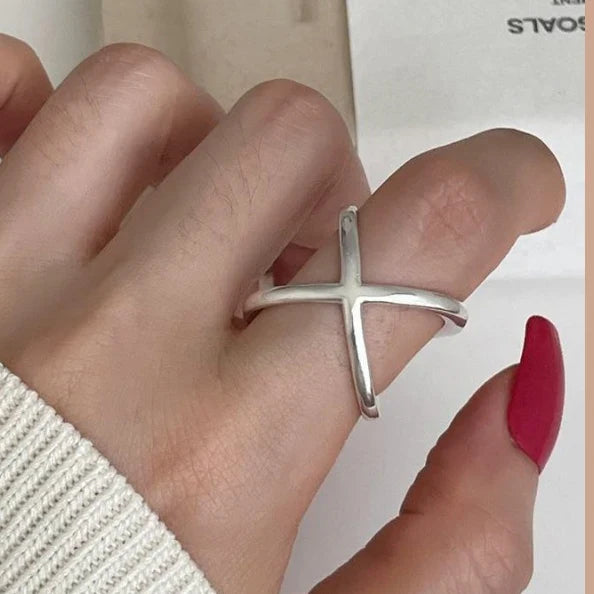 Sterling Silver String Ring For Women Heart Jewelry Finger Open Handmade Shinning Rings Allergy For Birthday Gift-Dollar Bargains Online Shopping Australia