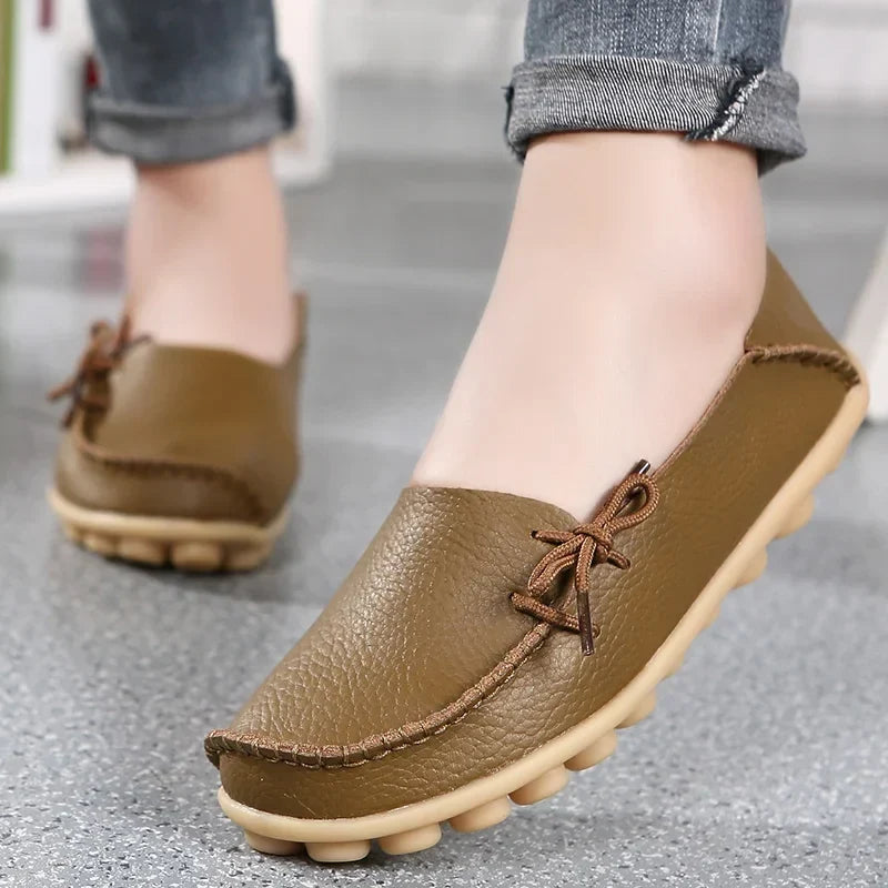 Shoes Women Moccasins Flats Woman Loafers Genuine Leather Female Shoes Slip On Ballet Nurse-Dollar Bargains Online Shopping Australia