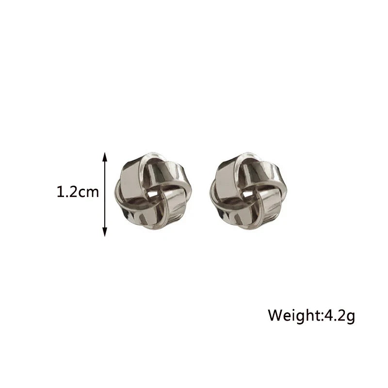 Twist Stud Earrings Gold Color Metal Women Earrings Rotating Spiral Unusual Earrings for Ladies European Jewelry-Dollar Bargains Online Shopping Australia