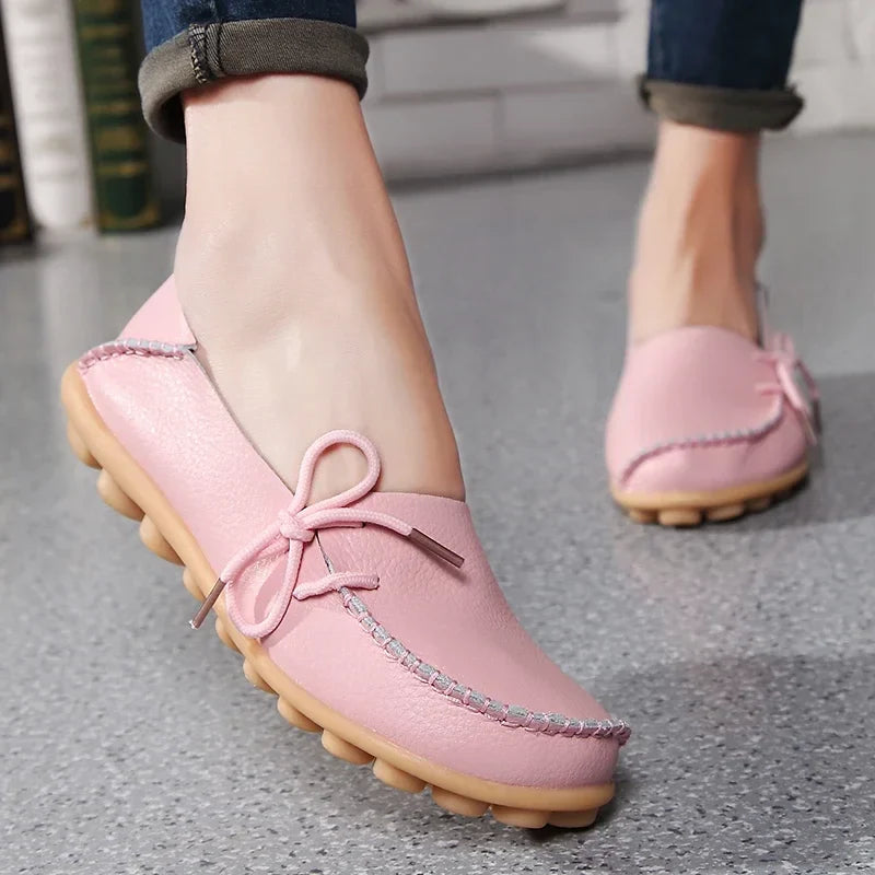 Shoes Women Moccasins Flats Woman Loafers Genuine Leather Female Shoes Slip On Ballet Nurse-Dollar Bargains Online Shopping Australia