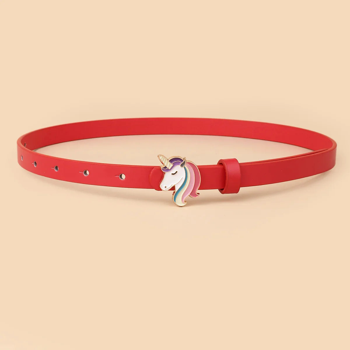 Unicorn Pony Buckle Thin Belt for Boys and Girls Universal for Kids-Dollar Bargains Online Shopping Australia