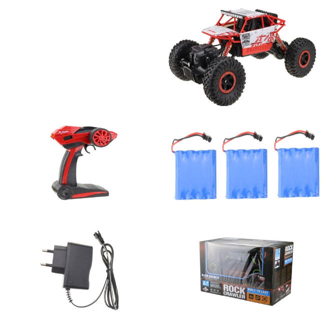 Lynrc RC Car 4WD 2.4GHz Rock Crawlers Rally climbing Car 4x4 Double Motors Bigfoot Car Remote Control Model Off-Road Vehicle Toy-Dollar Bargains Online Shopping Australia