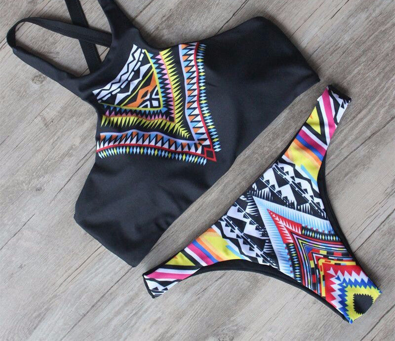 9 Color Sexy Bikini Swimwear Women Padded High Neck Swimsuit Push Up Summer Bathing Suit Beachwear Biquini maillot de bain - CelebritystyleFashion.com.au online clothing shop australia