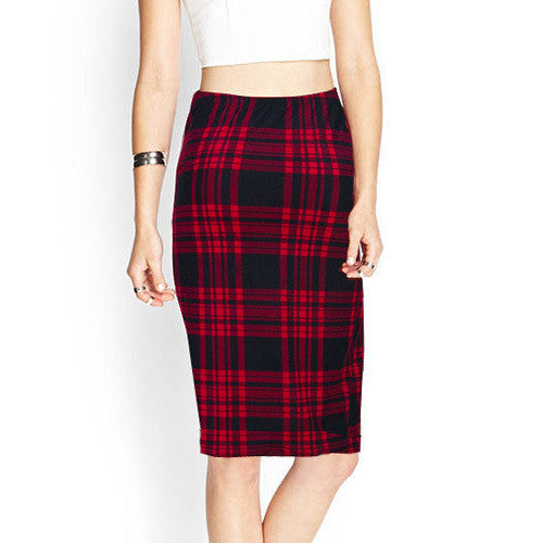 Spring Summer Vintage Fashion Printed Pencil Skirt Midi Women Knee-Length Elastic High Waist Ladies Pattern Skirts D40-Dollar Bargains Online Shopping Australia