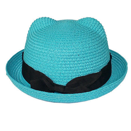 Kids Straw Hats Fedora Hat Children Beach Sun Baby Ear Vintage Baby Boy And Girl Wide Brim Floppy Panama - CelebritystyleFashion.com.au online clothing shop australia
