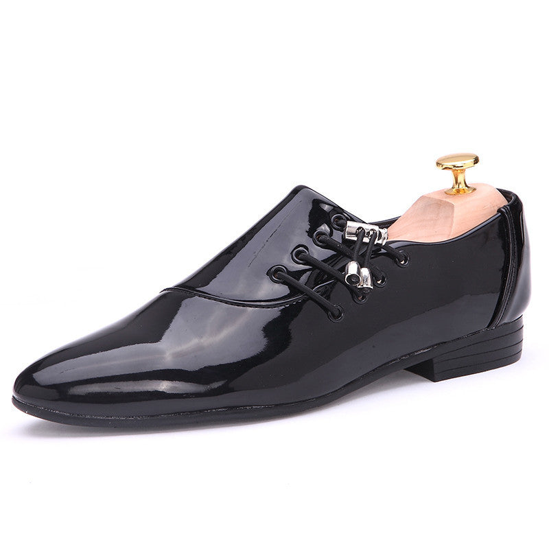 Luxury Brand Men Shoes Men's Flats Shoes Men Patent Leather Shoes Casual Oxford Shoes For Men New Fashion - CelebritystyleFashion.com.au online clothing shop australia