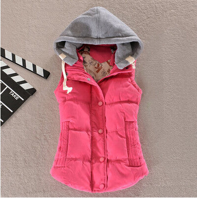 Plus Size 8 Colors Fashion Autumn Winter Coat Women Ladies Gilet Colete Feminino Casual Waistcoat Female Sleeveless Jacket AE269-Dollar Bargains Online Shopping Australia