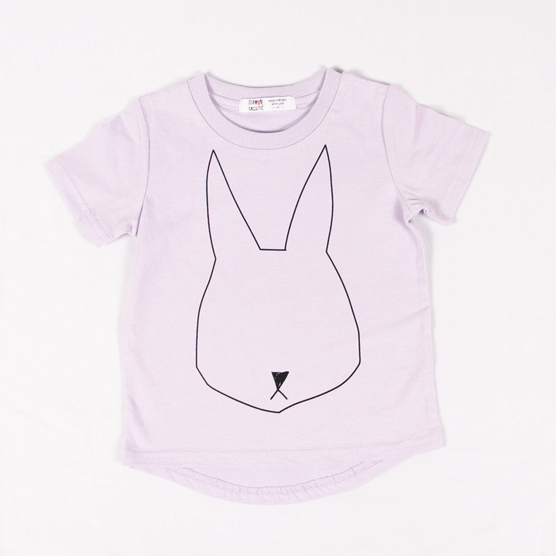 Summer Children Clothes 100%Cotton Jersey allover Rabbit print Short Sleeves Kids boy's girls T shirt . Two colors - CelebritystyleFashion.com.au online clothing shop australia