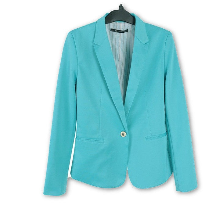 Women Suit Blazer Foldable Brand Jacket Made Of Cotton & Spandex With Lining Vogue Candy Colors Blazers A7995-Dollar Bargains Online Shopping Australia