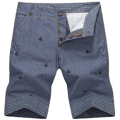 England Style Casual Shorts Men Cool Summer Knee Length Solid Slim Fashion Short Pants - CelebritystyleFashion.com.au online clothing shop australia