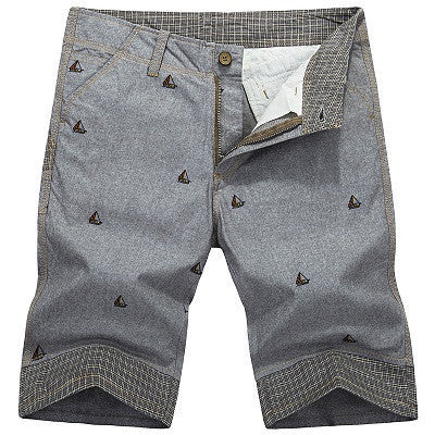 England Style Casual Shorts Men Cool Summer Knee Length Solid Slim Fashion Short Pants - CelebritystyleFashion.com.au online clothing shop australia