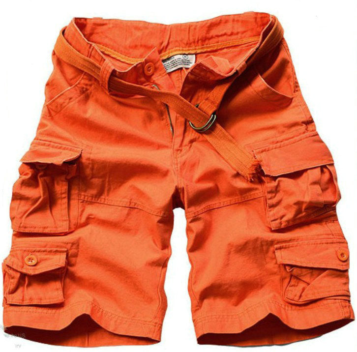 Free Belt High Quality Mens Cargo Shorts Multi-pocket Solid Men Short Pants - CelebritystyleFashion.com.au online clothing shop australia