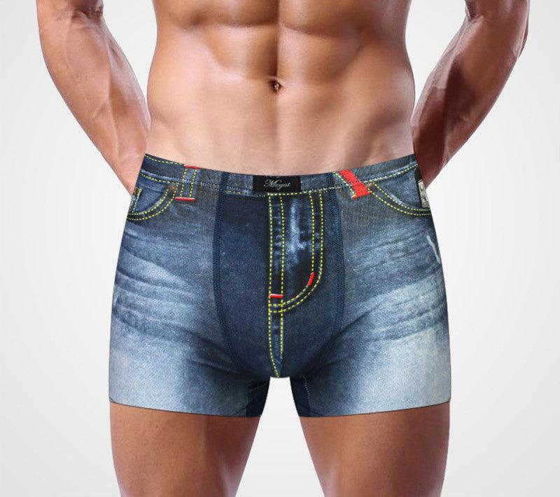 Male Print cowboy underwear cotton boxers panties breathable men's underpants underwear trunk brand shorts man boxer 4 colors - CelebritystyleFashion.com.au online clothing shop australia