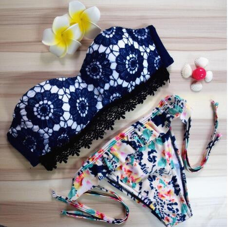 New Brazilian Style Bikinis set Wear Lady Swimwear Print Hater Push Up Women Swimsuit Bathing Suit Sexy Brazilian Bikini Set - CelebritystyleFashion.com.au online clothing shop australia